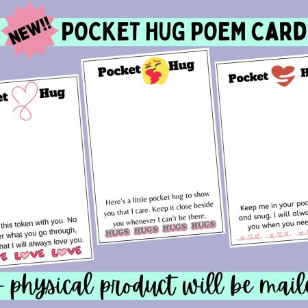 NEW crochet business pocket hug poems