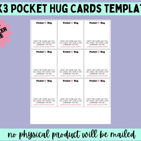 3x3 pocket hug card template