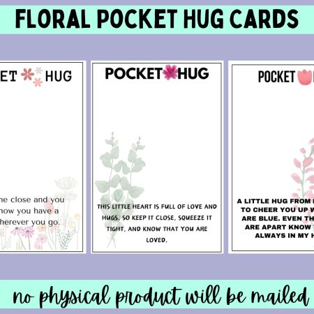 FLORAL POCKET HUG CARDS