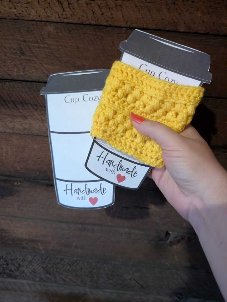 cup cozy display card