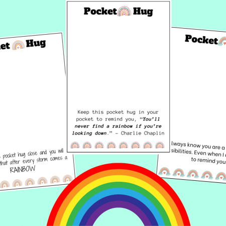 RAINBOW POCKET HUG CARDS